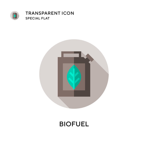 Biofuel vector icon. Flat style illustration. EPS 10 vector. - Vector, Image