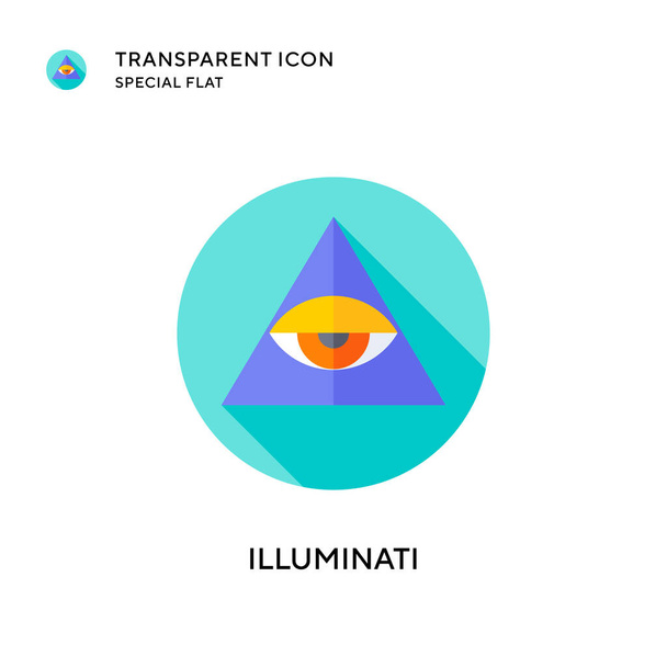 Illuminati vector icon. Flat style illustration. EPS 10 vector. - Vector, Image