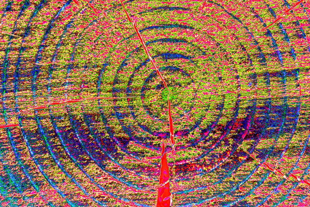 абстрактні неонові кольори текстурована стіна з подряпинами і тріщинами
  - Фото, зображення