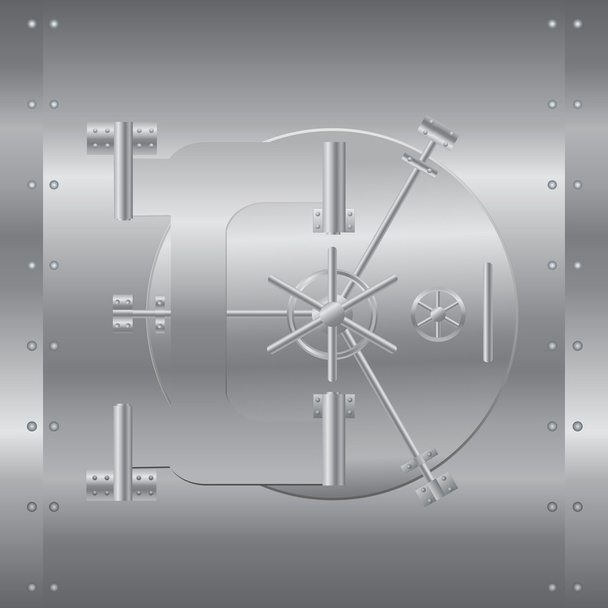 Bank biztonságos vektoros illusztráció - Vektor, kép