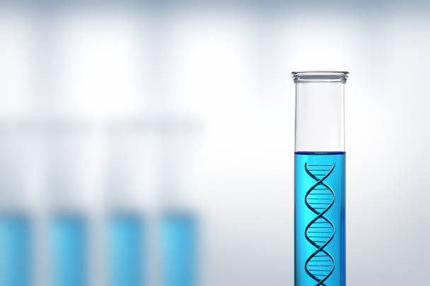 DNA onderzoek of het testen in een laboratorium - Foto, afbeelding