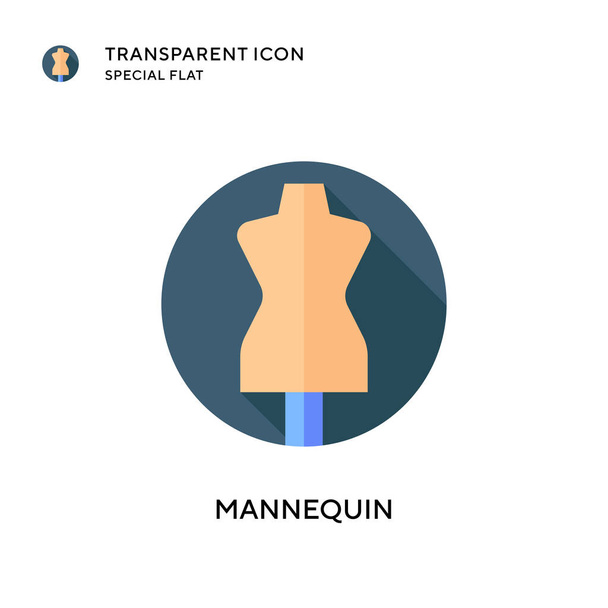 Mannequin vector icon. Flat style illustration. EPS 10 vector. - Vector, Image