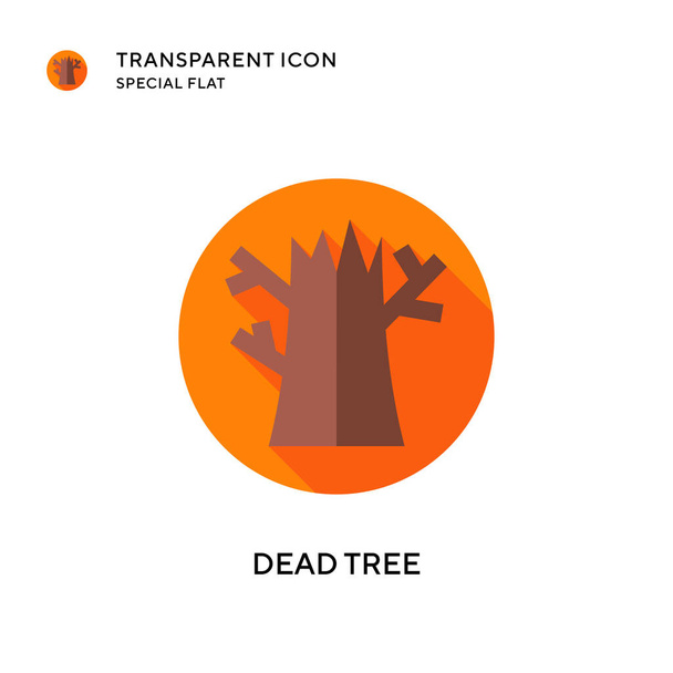 Dead tree vector icon. Flat style illustration. EPS 10 vector. - Vector, Image