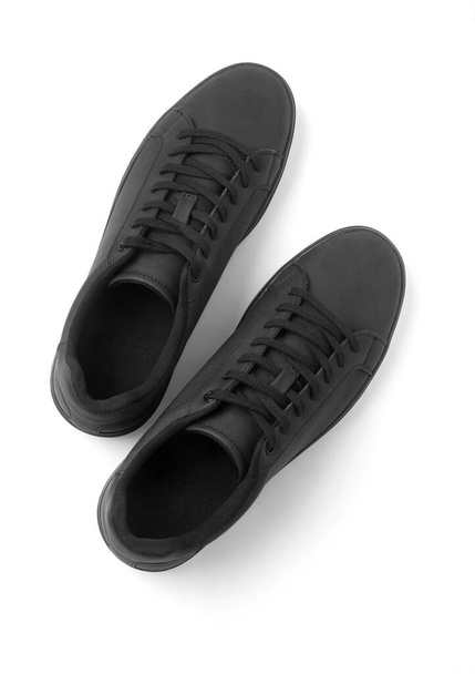 Sapatos de couro branco isolado no branco - Foto, Imagem