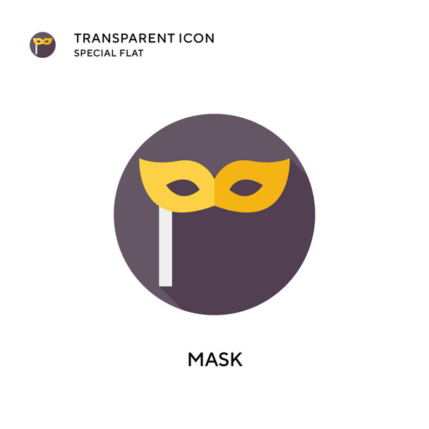 Mask vector icon. Flat style illustration. EPS 10 vector. - Vector, Image