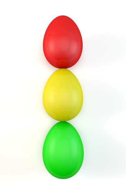 Concepto de semáforo de huevos
 - Foto, Imagen