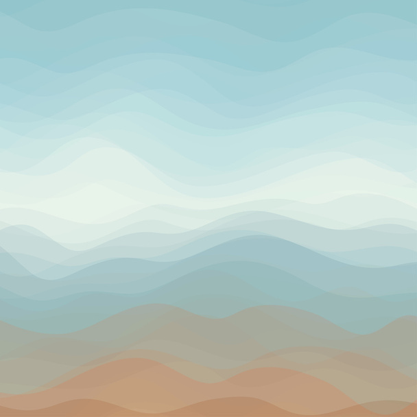 抽象的なベクトル色の波状の背景 - ベクター画像