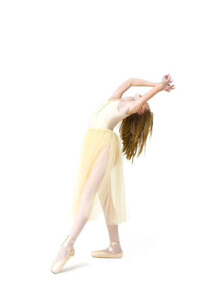 Studio portrait of an attractive young ballerina - Photo, image