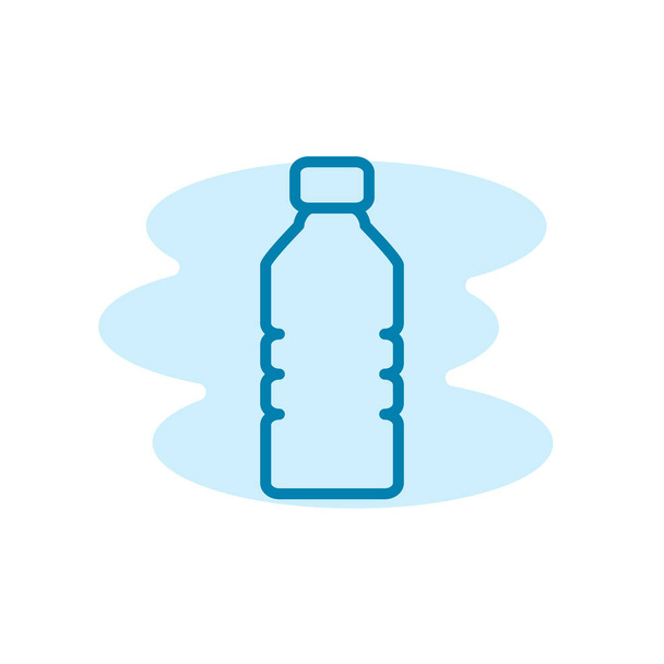 Ілюстрація Векторна графіка пластикової піктограми пляшки. Підходить для контейнерів, пакунків, утилізації тощо
. - Вектор, зображення