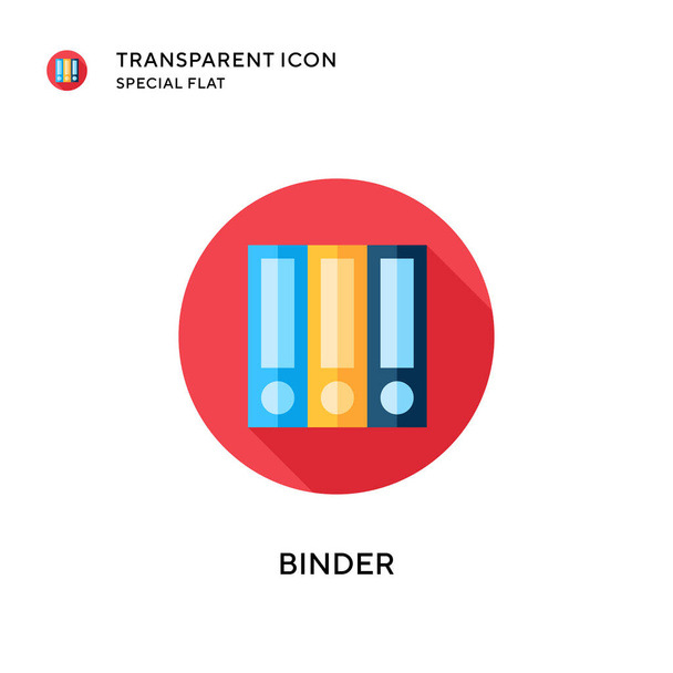 Binder vector icon. Flat style illustration. EPS 10 vector. - Vector, Image