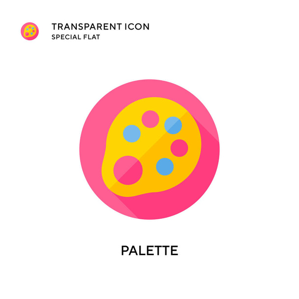 Palette vector icon. Flat style illustration. EPS 10 vector. - Vector, Image