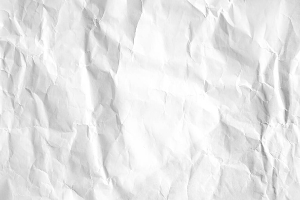 白いしわのリサイクル紙の背景 - 写真・画像