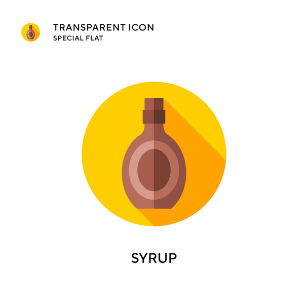 Syrup vector icon. Flat style illustration. EPS 10 vector. - Vector, Image