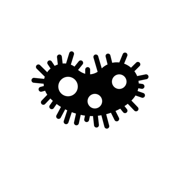 bacteria vector glyph flat icon - Vecteur, image