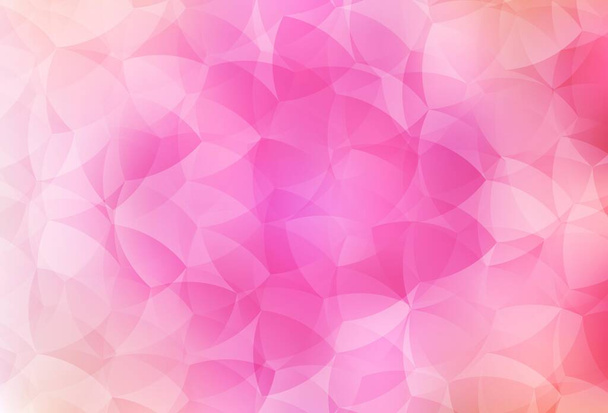 Light Pink vector abstract polygonal pattern. Polygonal abstract illustration with gradient. New template for your brand book. - Vector, Image