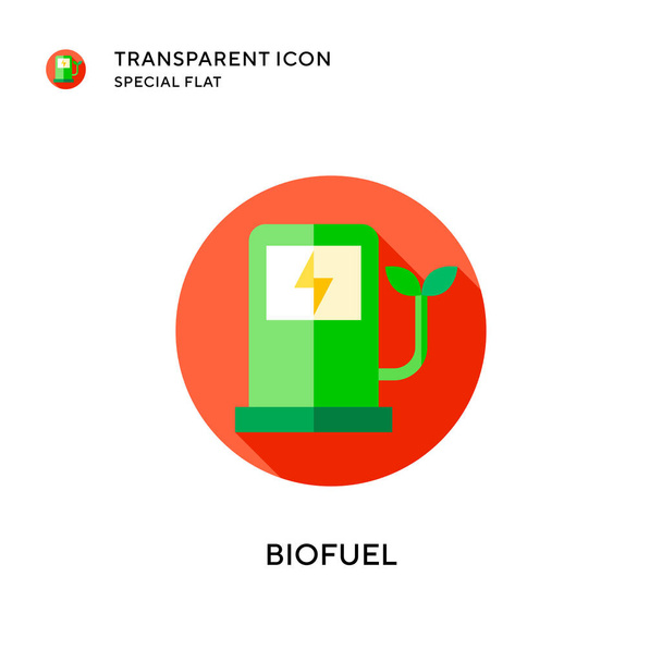 Biofuel vector icon. Flat style illustration. EPS 10 vector. - Vector, Image
