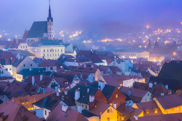 hermosa ciudad medieval de cesky krumlov, República Checa - Foto, Imagen