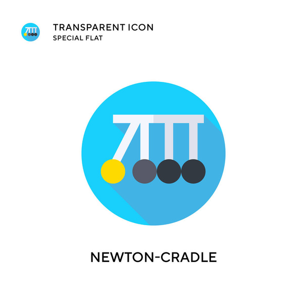 Newton-cradle vector icon. Flat style illustration. EPS 10 vector. - Vector, Image
