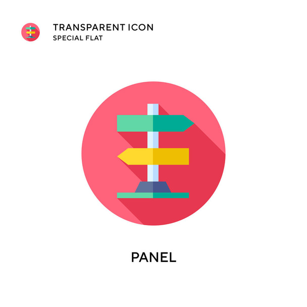 Panel vector icon. Flat style illustration. EPS 10 vector. - Vector, Image