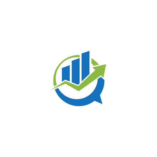 Finanzberater Logo Design Template Vector Icon - Vektor, Bild