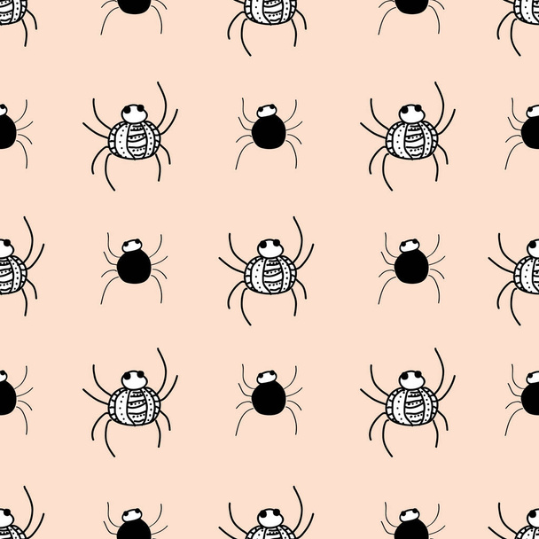 Spider Climbed up repeat vector seamless - Vector, Image