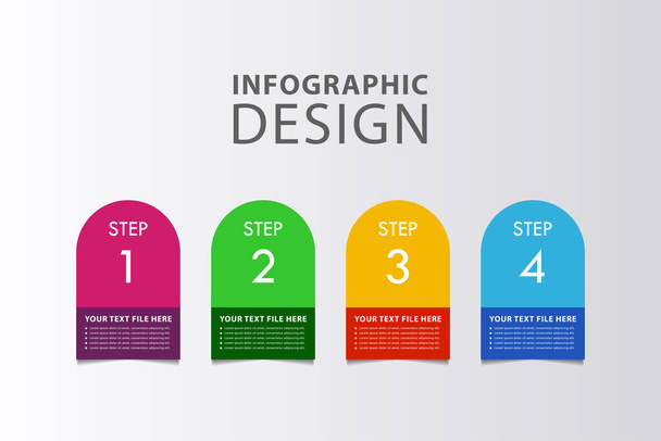 Business Infographic Design Sjabloon Vector Ontwerp - Vector, afbeelding