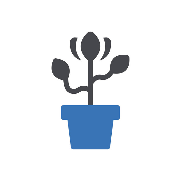 plant vector glyph color  icon - Vector, imagen