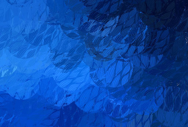 Fondo vectorial azul oscuro con formas abstractas. Ilustración con formas de degradado de colores en estilo abstracto. Diseño elegante para fondos de pantalla. - Vector, imagen