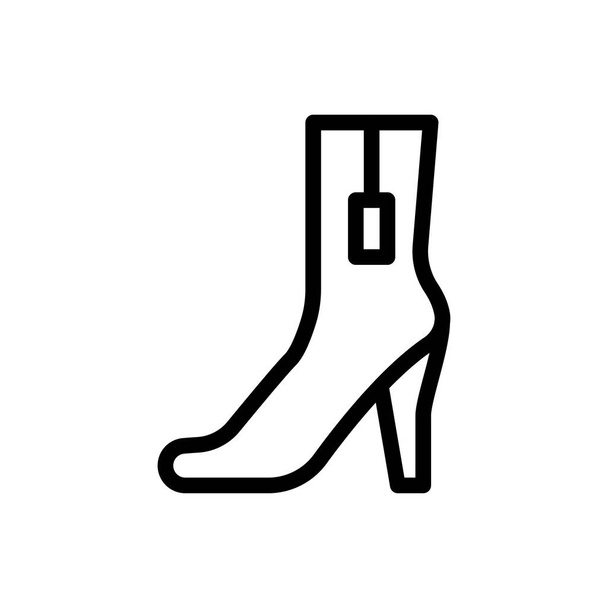 footwear vector thin line  icon - Vector, afbeelding