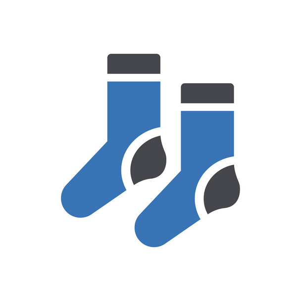 footwear vector glyph color icon - Διάνυσμα, εικόνα