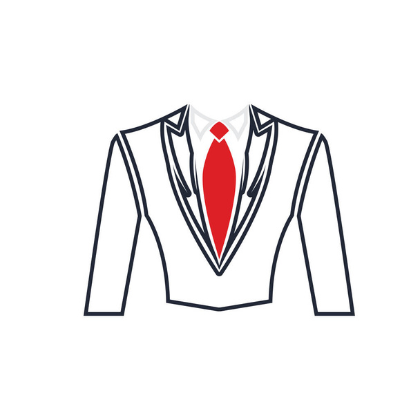 Płaszcz wektorowy krawat dla biznesu  - Wektor, obraz