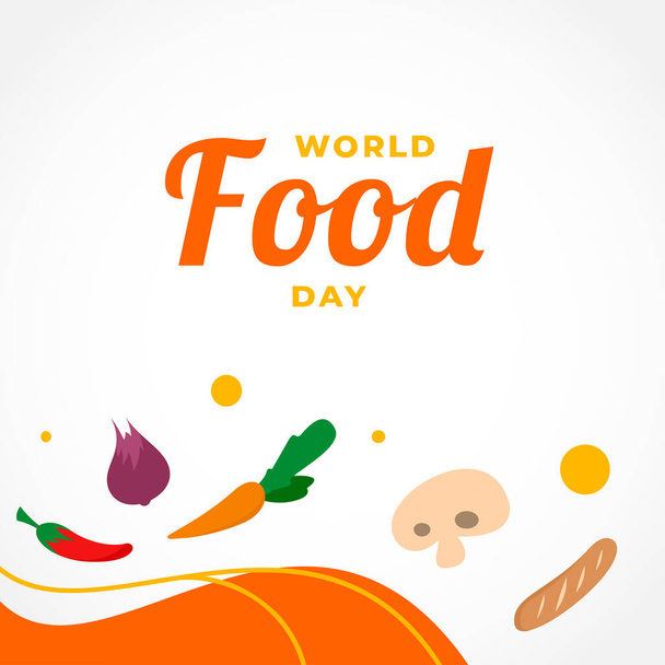 World Food Day Vector Design Illustration - ベクター画像