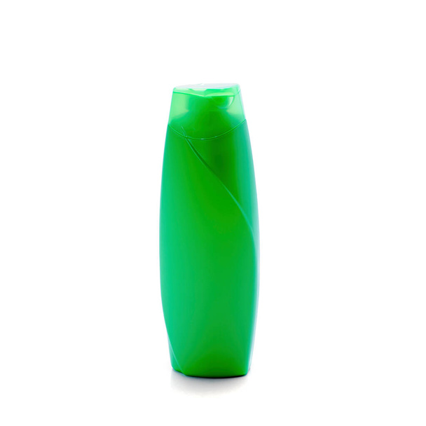 bottle plastic green isolated on white background - 写真・画像