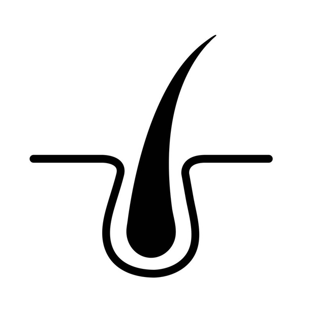 Иллюстрация / вектор иконки корня волос - Вектор,изображение
