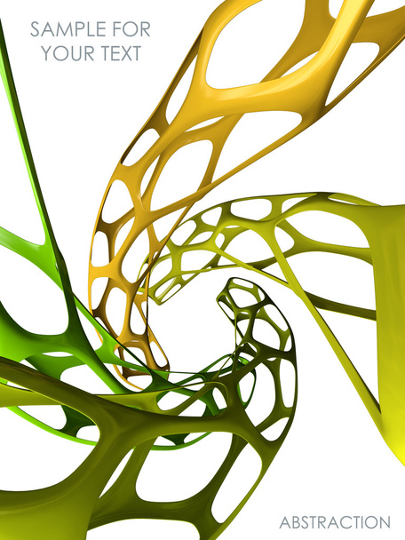 Absrtact bionic green background - Foto, Imagen