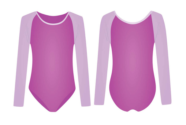 Фиолетовый тренировочный костюм. векторная иллюстрация - Вектор,изображение