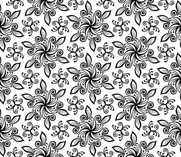 Abstract patterns seamless black and white doodle Sketch. Good for creative and greeting cards, posters, flyers, banners and covers - ベクター画像