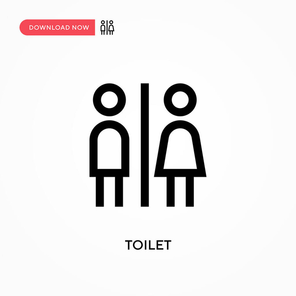 Icône vectorielle toilettes. . Illustration vectorielle plate moderne et simple pour site Web ou application mobile - Vecteur, image