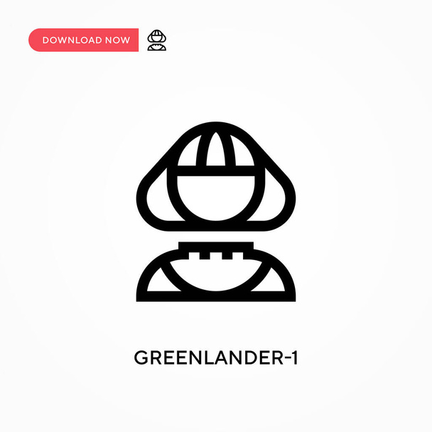 Icona vettore Groenlandia-1. . Moderna, semplice illustrazione vettoriale piatta per sito web o app mobile - Vettoriali, immagini