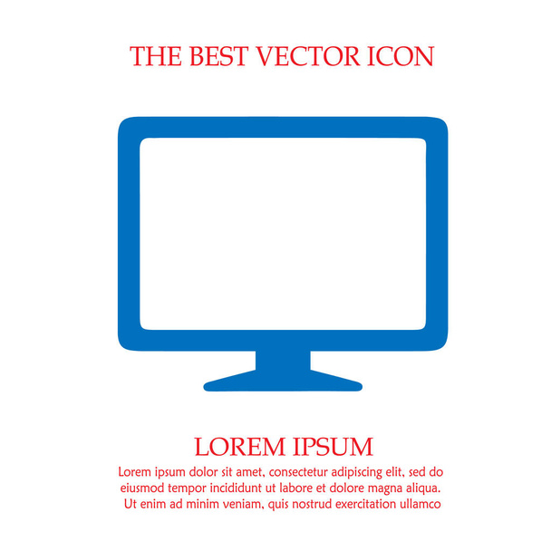 Surveillez l'icône vectorielle. Symbole TV. Illustration vectorielle SPE 10. - Vecteur, image