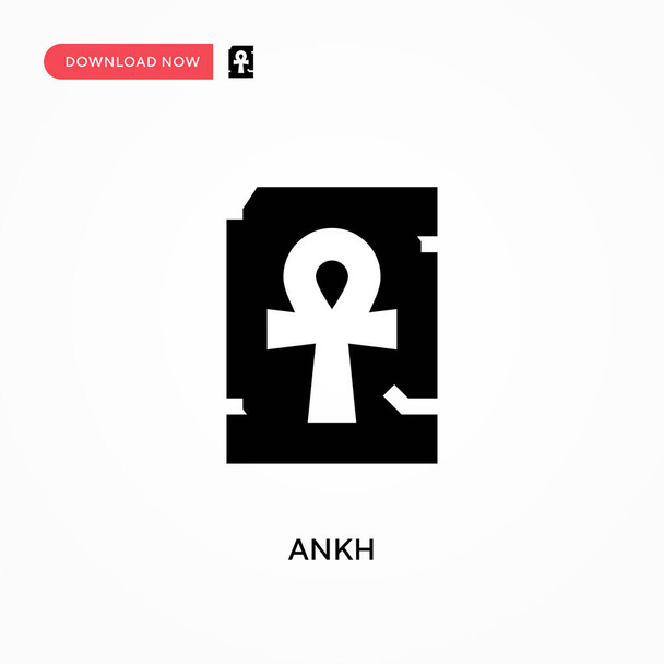 Ankh-Vektorsymbol. . Moderne, einfache flache Vektordarstellung für Website oder mobile App - Vektor, Bild