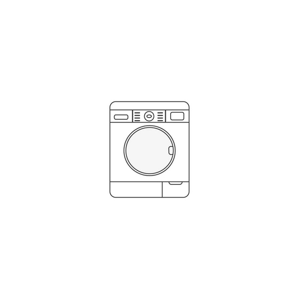 洗濯機ベクトルグラフィック要素イラストテンプレートデザイン - ベクター画像