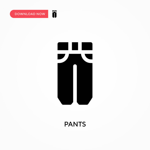 Pants vector icon. . Modern, simple flat vector illustration for web site or mobile app - Вектор,изображение