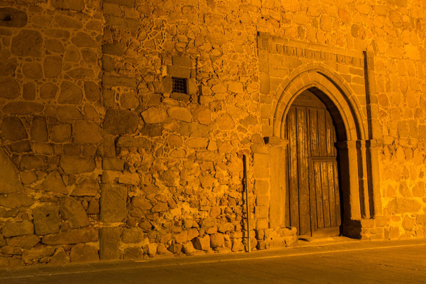 Avila streets at night, Castile and Leon, Spain - Foto, imagen