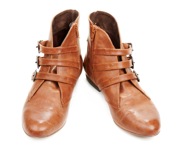 Brown feminine loafers - Fotó, kép