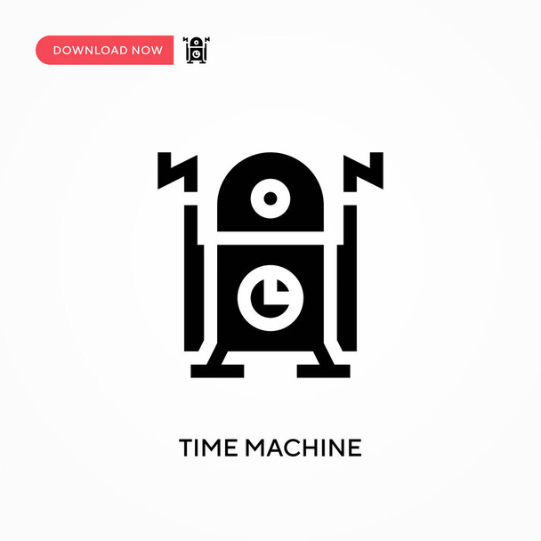 Time machine vector icon. . Modern, simple flat vector illustration for web site or mobile app - Vector, Image