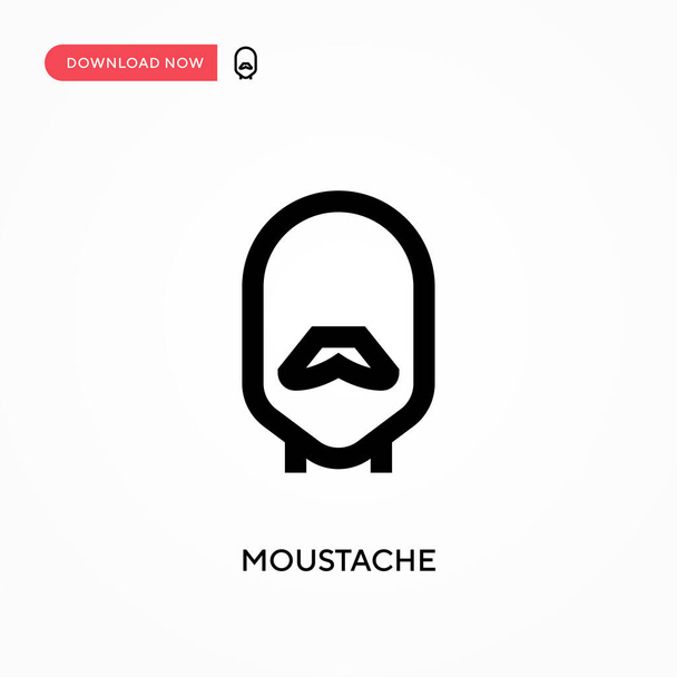 Icône vectorielle moustache. . Illustration vectorielle plate moderne et simple pour site Web ou application mobile - Vecteur, image
