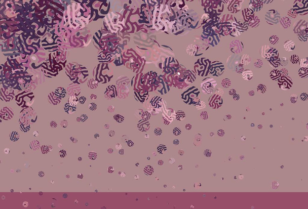 Luz púrpura, fondo vectorial rosa con formas abstractas. Diseño decorativo en estilo abstracto con formas aleatorias. Diseño simple para su sitio web. - Vector, imagen