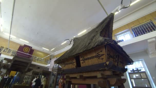 A Wooden Hut. Kunstkamera. - Filmati, video