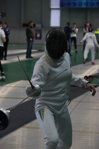 The girl of the sport fencing - Photo, Image